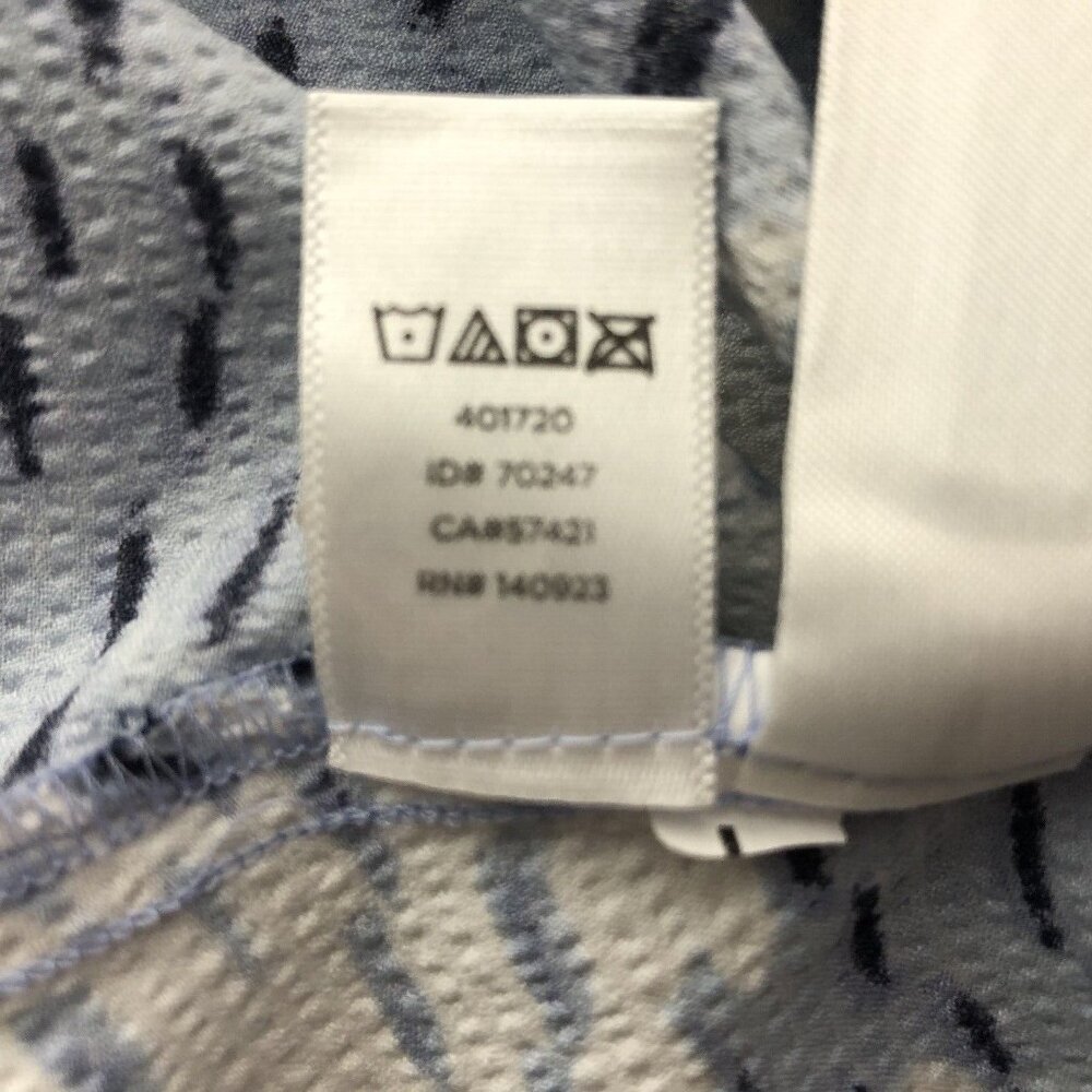 Lou & Grey Womens Sleeveless Top Size Large Blue Textured Open Tie Back - Picture 12 of 15